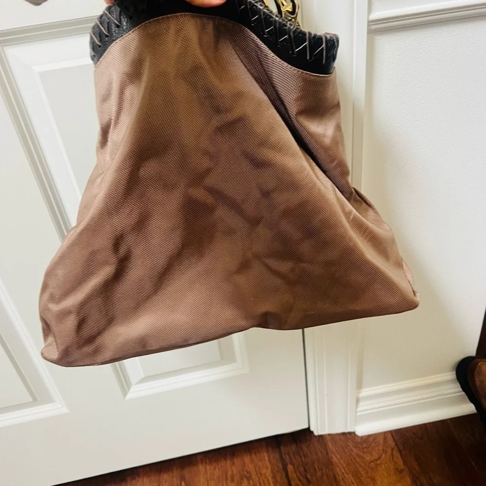 Elegant Brown Hobo Bag Paris75